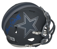 Tony Dorsett Signed Cowboys Slate Alternate Speed Mini Helmet (Beckett) at PristineAuction.com