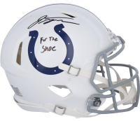 Jonathan Taylor Signed Colts Full-Size Authentic On-Field Speed Helmet Inscribed "For The Shoe" (Fanatics) at PristineAuction.com