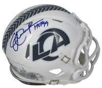 Eric Dickerson Signed Rams Salute To Service Alternate Mini Speed Helmet Inscribed "HOF 99" (Beckett) at PristineAuction.com