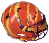 Joe Burrow Signed Bengals / LSU Tigers Full-Size Authentic On-Field Custom Painted Speedflex Helmet Inscribed "2020 #1 Pick" (Fanatics) at PristineAuction.com