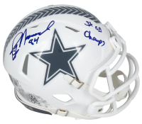 Jay Novacek Signed Cowboys Salute to Service Alternate Speed Mini Helmet Inscribed "3x SB Champ" (Beckett) at PristineAuction.com