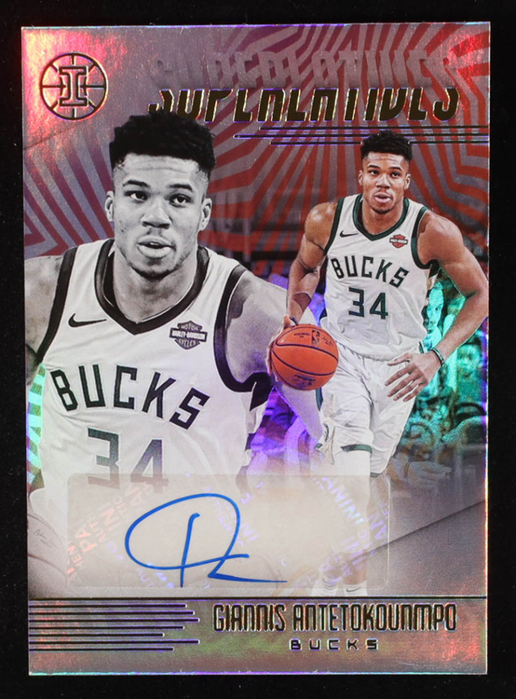 Giannis Antetokounmpo 2019-20 Panini Illusions Superlatives Signatures #37