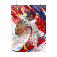 Robert Acuna Jr. Braves 24x36 Poster at PristineAuction.com