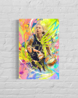 Paige Bueckers Wings Custom 14x20 Canvas at PristineAuction.com