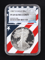 1987-S American Silver Eagle (NGC PF69 ULTRA CAMEO) at PristineAuction.com