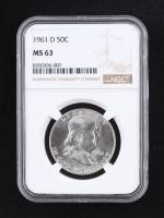 1961-D Franklin Silver Half Dollar (NGC MS63) at PristineAuction.com