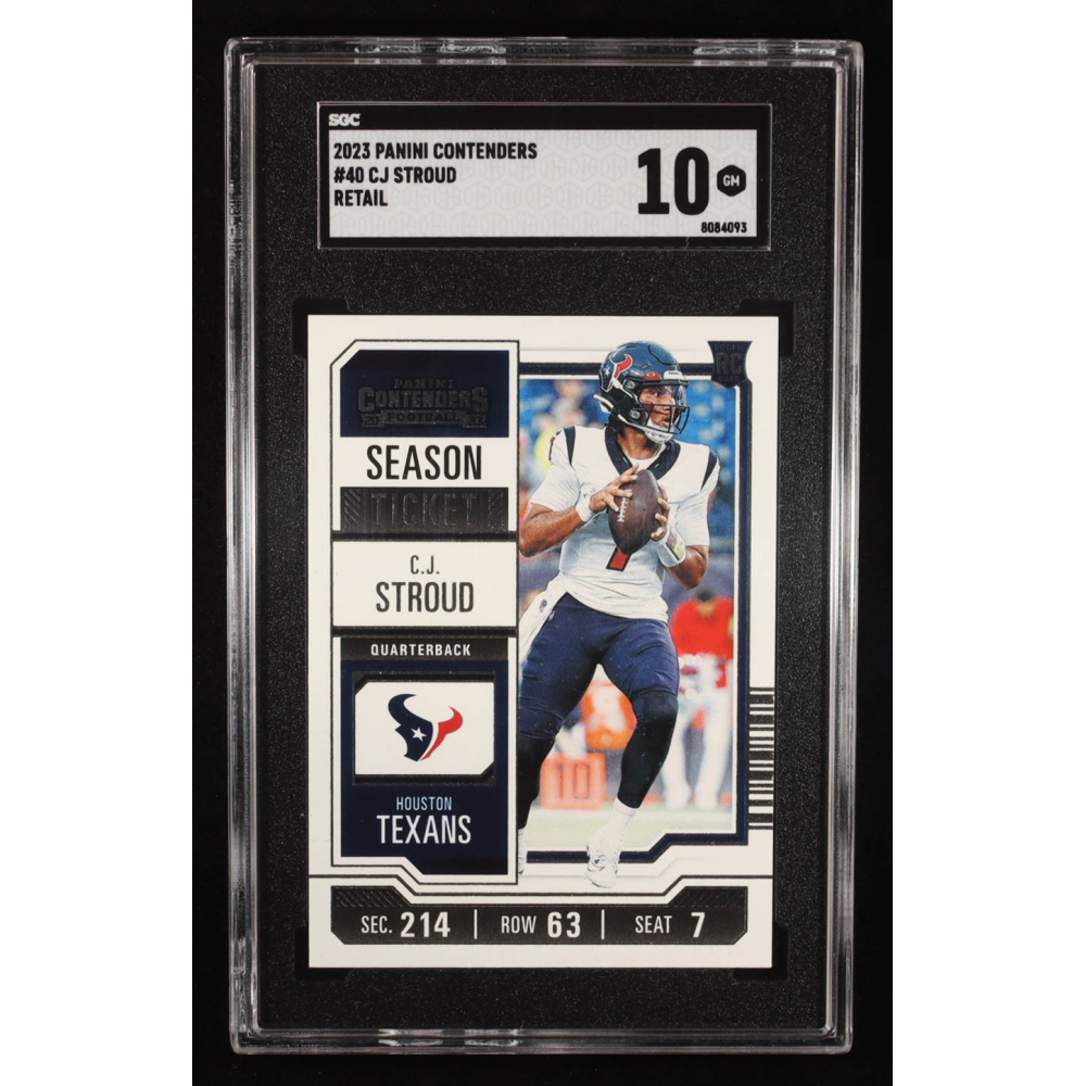 CJ Stroud 2023-24 Panini Contenders Retail #40 RC (SGC 10) at PristineAuction.com