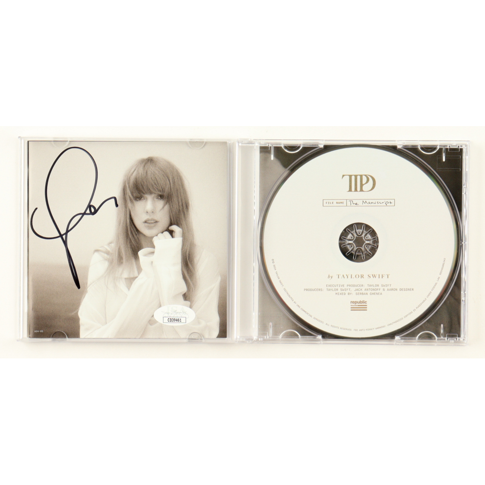 Taylor Swift Signed "The Tortured Poets Department" CD Insert with Disc (JSA) at PristineAuction.com