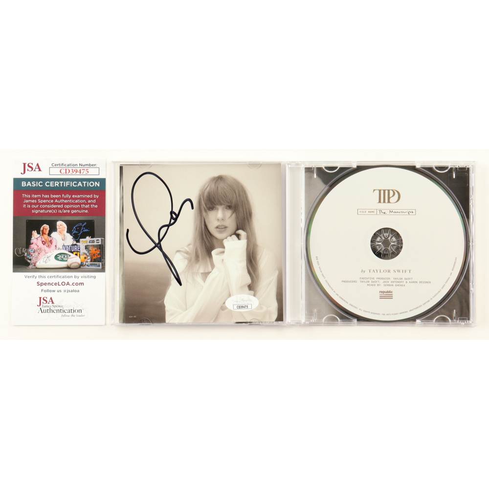 Taylor Swift Signed "The Tortured Poets Department" CD Insert with Disc (JSA) at PristineAuction.com