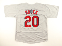 Lou Brock Signed Jersey (JSA) at PristineAuction.com