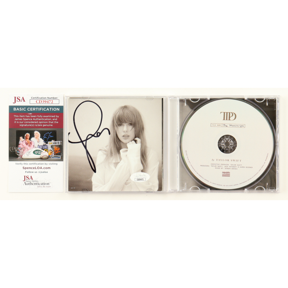 Taylor Swift Signed "The Tortured Poets Department" CD Insert with Disc (JSA) at PristineAuction.com