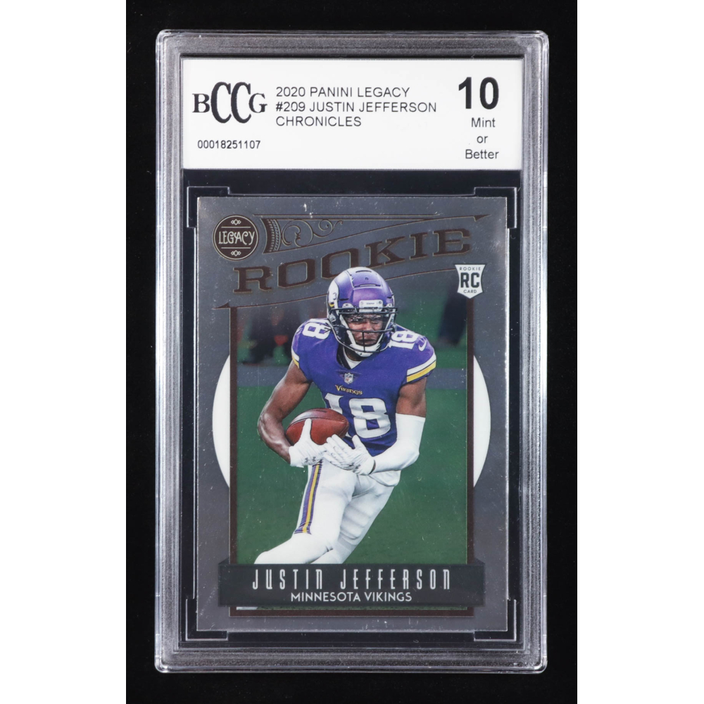 Justin Jefferson 2020 Panini Legacy #209 RC / Chronicles (BCCG 10) at PristineAuction.com