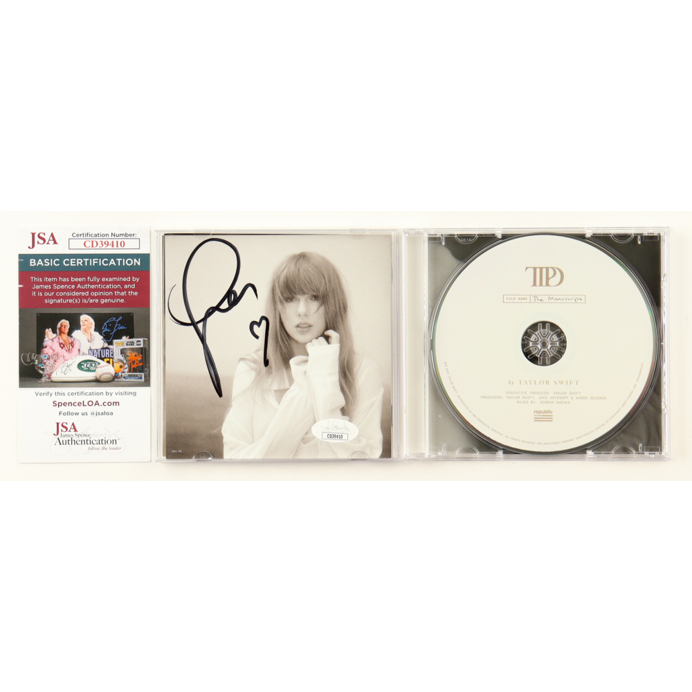 Taylor Swift Signed "The Tortured Poets Department" CD Insert with Disc (JSA) at PristineAuction.com