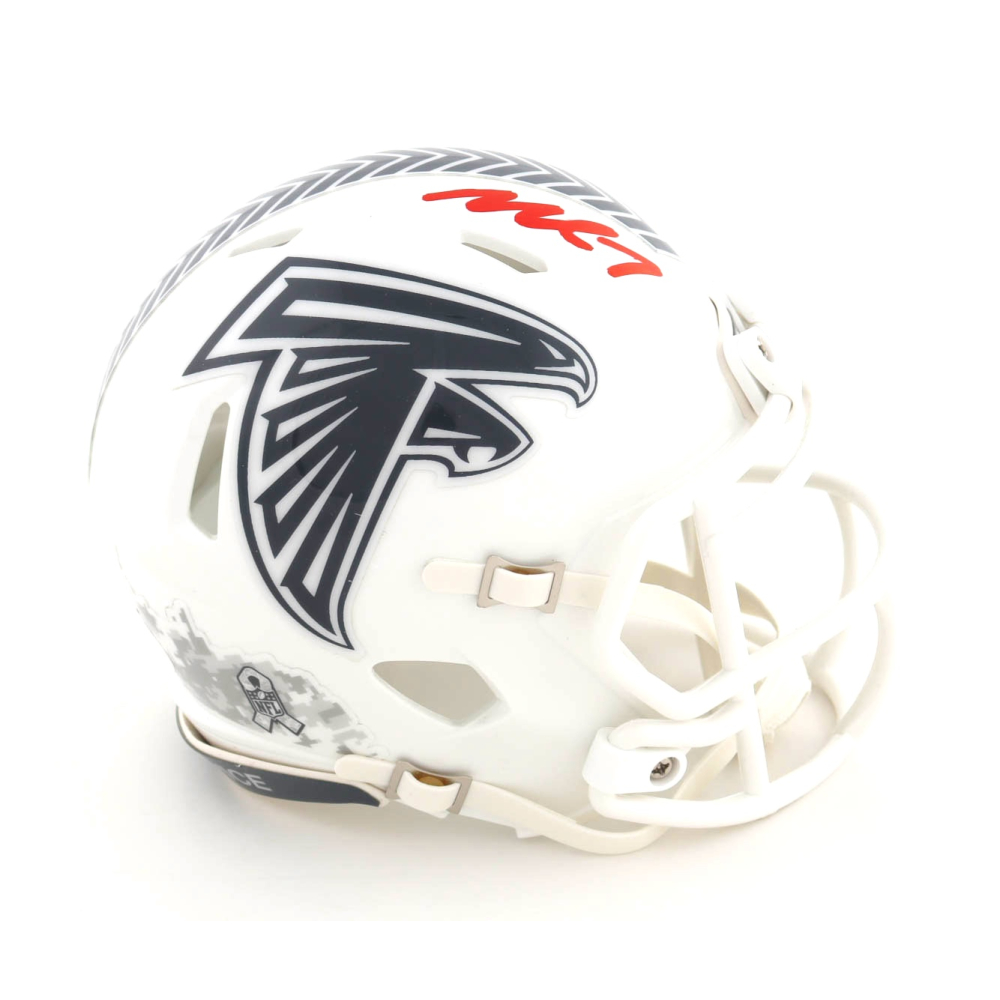 Michael Vick Signed Falcons Salute to Service Alternate Speed Mini Helmet (JSA) at PristineAuction.com