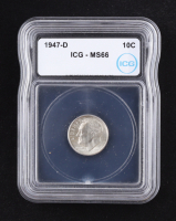 1947-D Roosevelt Silver Dime (ICG MS66) at PristineAuction.com