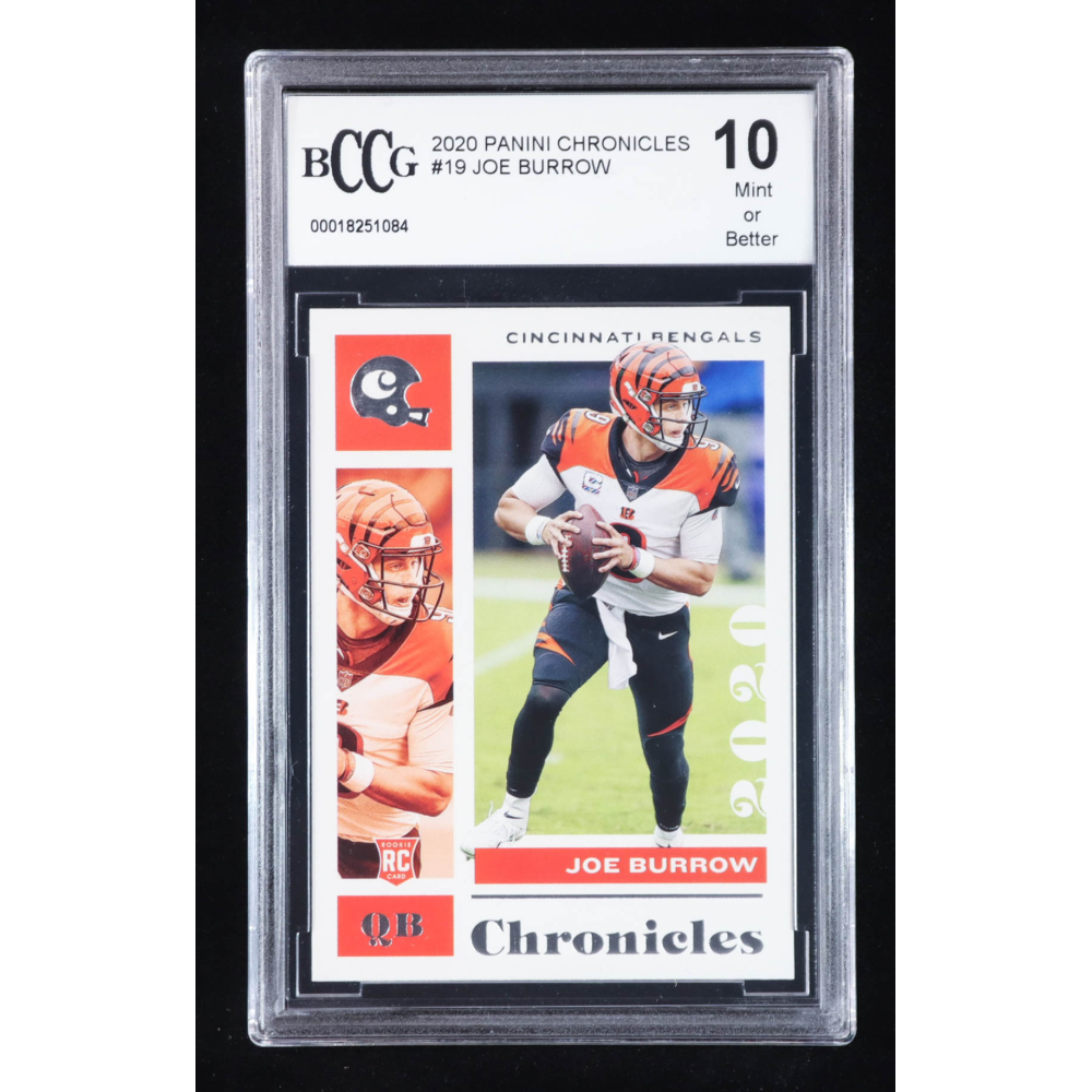 Joe Burrow 2020 Panini Chronicles #19 RC (BCCG 10) at PristineAuction.com