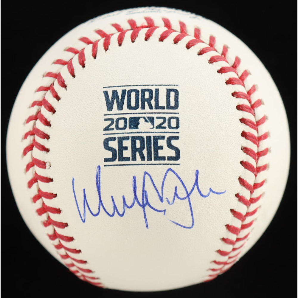 Walker Buehler Signed Official 2020 World Series Logo Baseball (Beckett) at PristineAuction.com