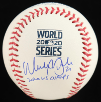 Walker Buehler Signed Official 2020 World Series Logo Baseball Inscribed "2020 WS Champs" (Beckett) at PristineAuction.com