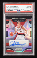 Arvydas Sabonis 2019-20 Panini Prizm Signatures Prizms Silver #47 (PSA 10) at PristineAuction.com