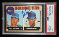 Nolan Ryan Signed 1968 Topps #177 Rookie Stars / Jerry Koosman / Nolan Ryan RC (PSA 2 | Autograph Graded PSA 10) at PristineAuction.com