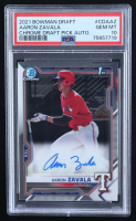 Aaron Zavala 2021 Bowman Chrome Draft Autographs #CDAAZ RC (PSA 10) at PristineAuction.com