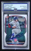 Matt Shaw Signed 2023 Bowman Draft #BD33 RC (PSA) at PristineAuction.com