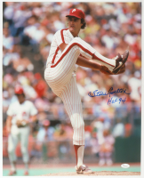 Steve Carlton Signed Phillies 16x20 Photo Inscribed "HOF 94" (JSA) at PristineAuction.com