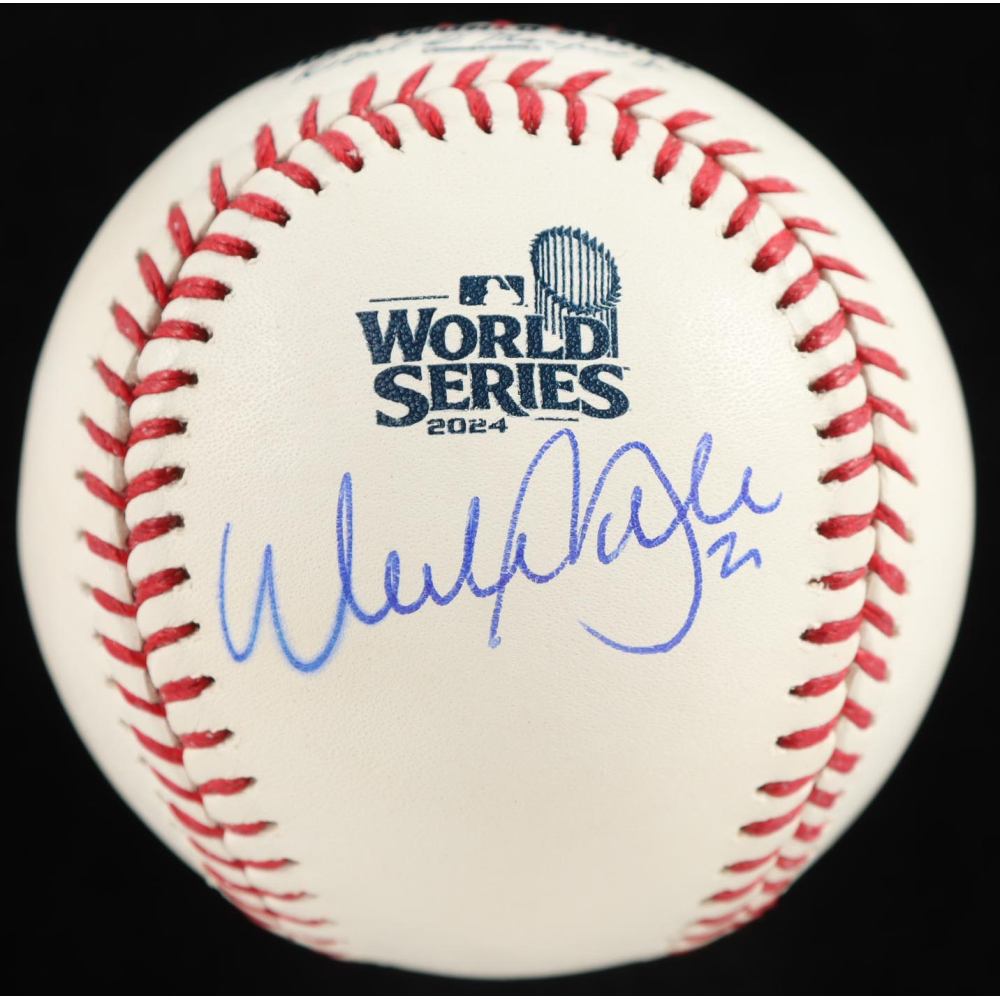 Walker Buehler Signed Official 2024 World Series Logo Baseball (Beckett) at PristineAuction.com