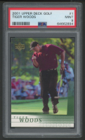 Tiger Woods 2001 Upper Deck #1 RC (PSA 9) at PristineAuction.com