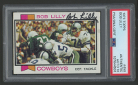 Bob Lilly Signed 1973 Topps #450 (PSA | Auto 10) at PristineAuction.com