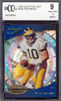 Tom Brady 2000 Quantum Leaf #343 RC (BCCG 9) at PristineAuction.com