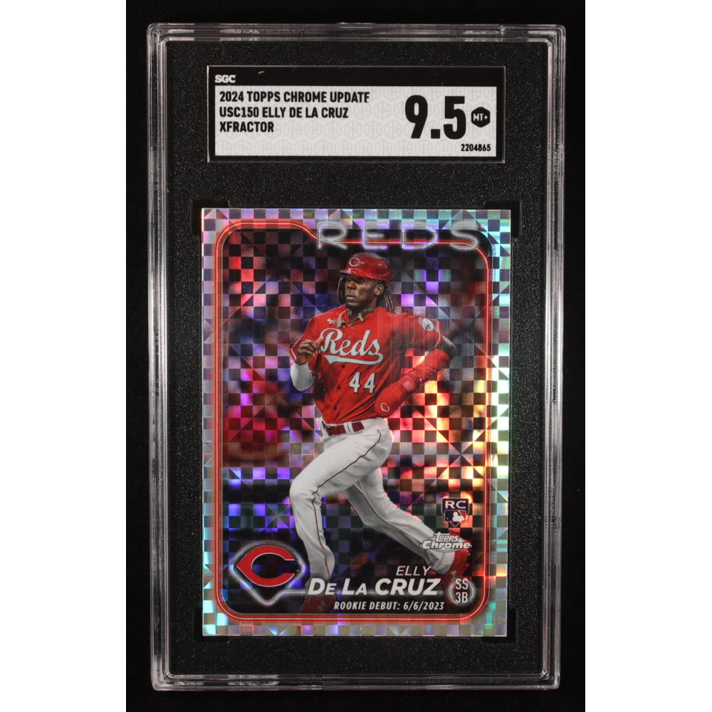 Elly De La Cruz 2024 Topps Chrome Update Xfractor #USC150 RC (CGC 9.5) at PristineAuction.com