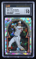 Gunnar Henderson 2023 Bowman Chrome Rookie of the Year Favorites Atomic Refractors #ROYF15 RC #116/150 (CSG 10) at PristineAuction.com
