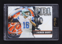Jared Goff 2024 Wild Card QB1 On The Clock White Orange Rainbow Foil #OCW-WH-JG1 #20/25 at PristineAuction.com