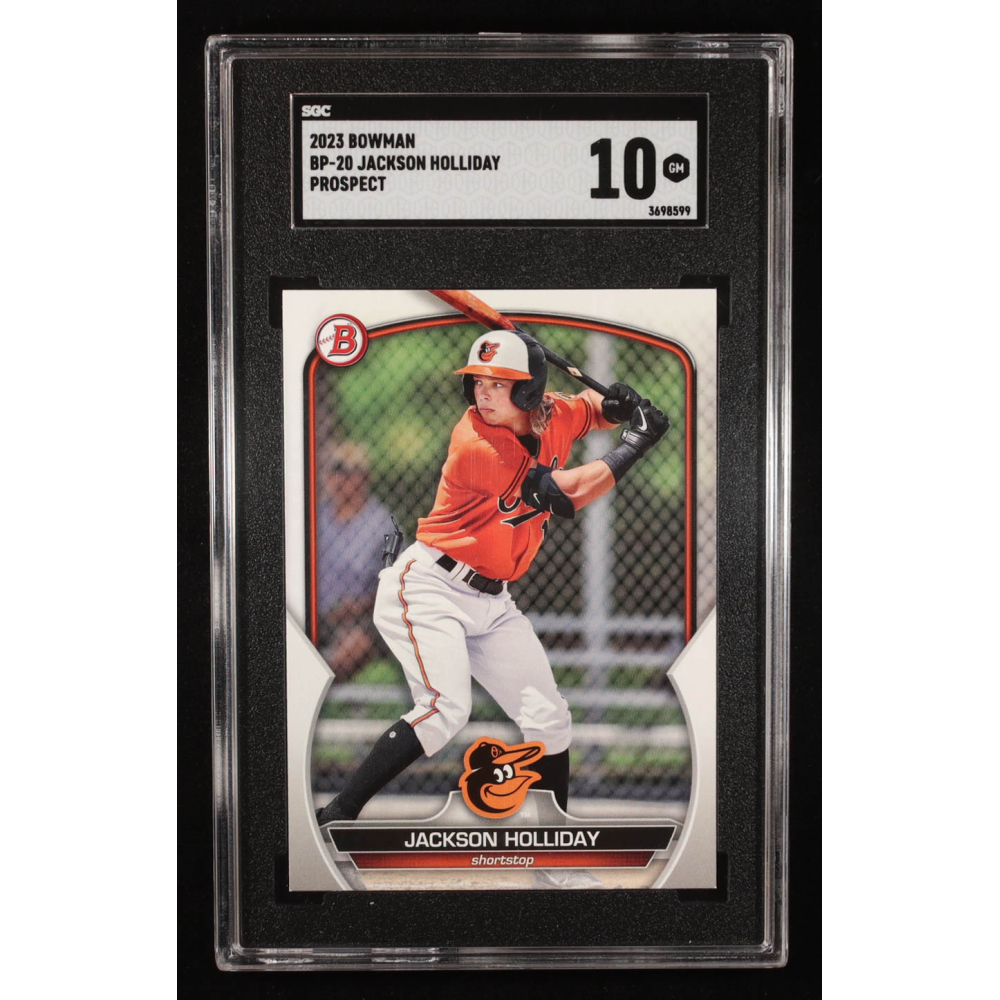 Jackson Holliday 2024 Bowman Prospect #BP20 RC (CGC 10) at PristineAuction.com
