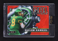 Dillon Gabriel 2024 Wild Card QB1 On The Clock Orange Green Lava #OCW-PL-EM2 #08/15 RC at PristineAuction.com