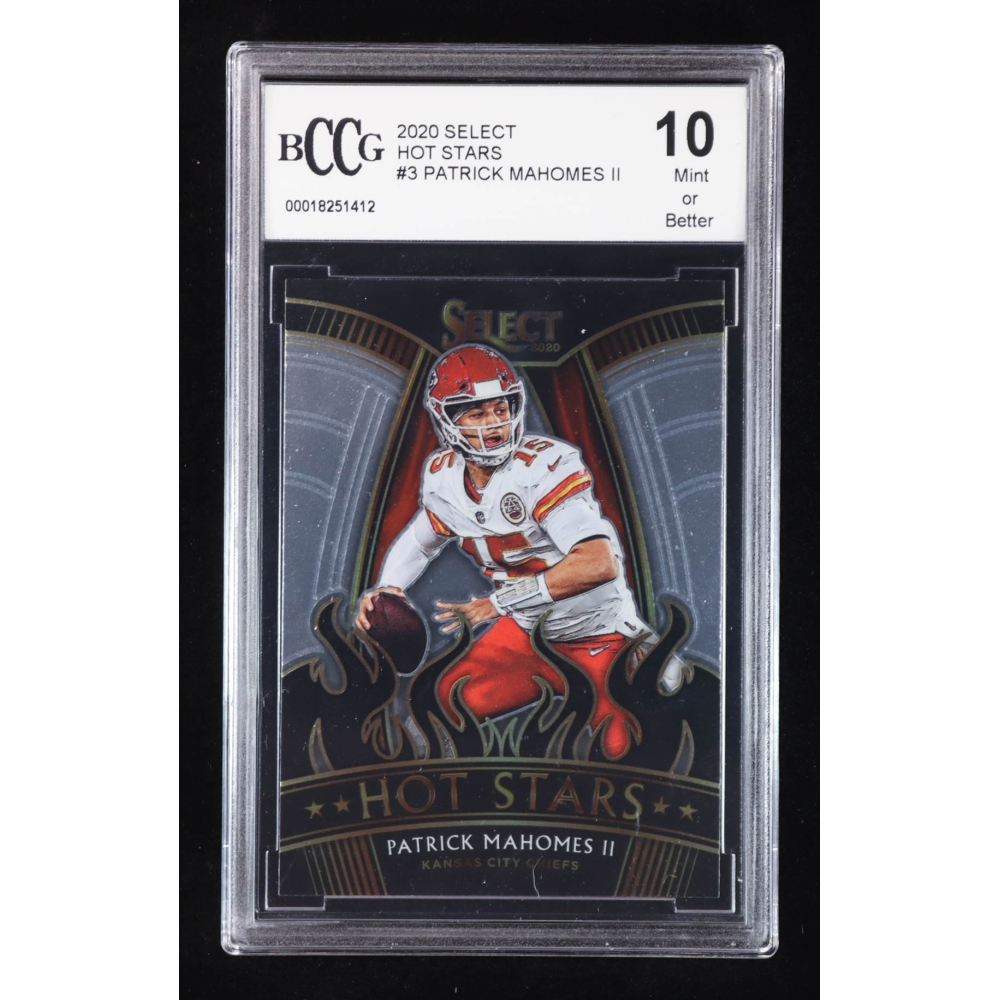 Patrick Mahomes II 2020 Select Hot Stars #3 (BCCG 10) at PristineAuction.com