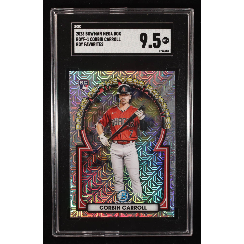 Corbin Carroll 2023 Bowman Mega Box Rookie of the Year Favorites #73 RC (SGC 9.5) at PristineAuction.com