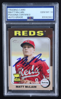 Matt McLain Signed 2024 Topps Heritage #279 (PSA | Autograph Graded 10) at PristineAuction.com