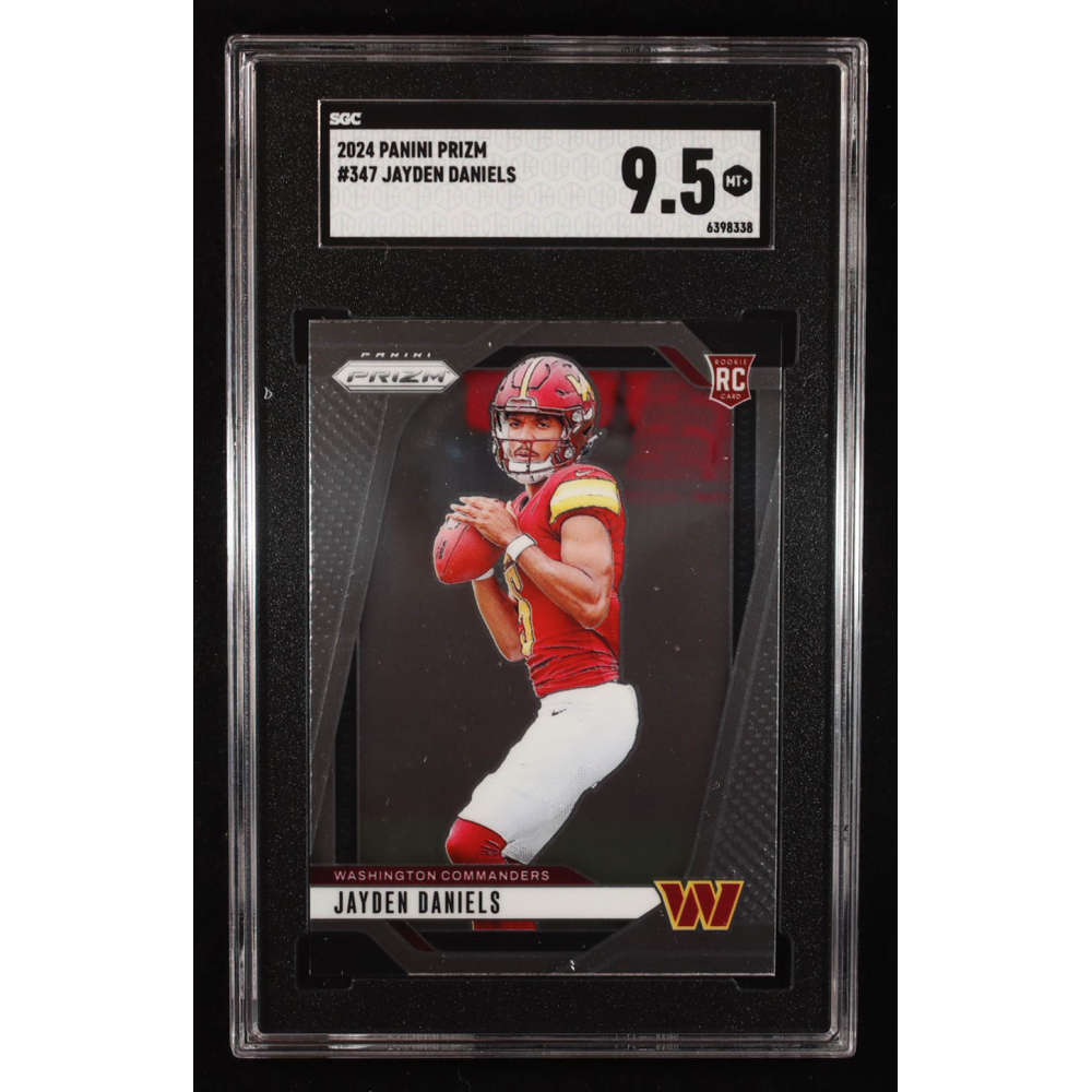 Jayden Daniels 2024 Panini Prizm #347 RC (SGC 9.5) at PristineAuction.com
