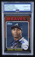 Raisel Iglesias Signed 2024 Topps Heritage #519 (PSA | Autograph Graded 10) at PristineAuction.com