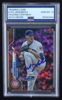 Kyle Hendricks Signed 2020 Topps Gold Foil #26 (PSA | Autograph Graded 10) at PristineAuction.com