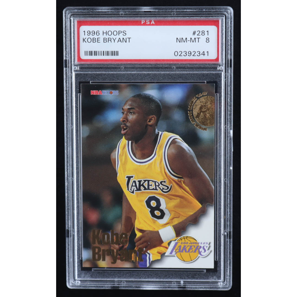 Kobe Bryant 1996 Hoops #281 RC (PSA 8) at PristineAuction.com
