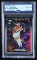 Kyle Harrison Signed 2024 Topps Chrome #191 RC (PSA | Autograph Graded 8) at PristineAuction.com