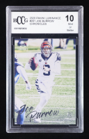 Joe Burrow 2020 Panini Luminance #201 RC / CHRONICLES (BCCG 10) at PristineAuction.com
