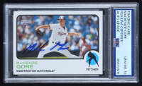 MacKenzie Gore Signed 2022 Topps Heritage #565 RC (PSA | Autograph Graded 10) at PristineAuction.com