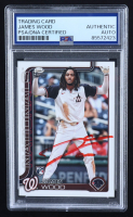 James Wood Signed 2025 Topps Flagship Collection Companions #CTC8 RC (PSA & Beckett) at PristineAuction.com