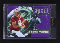 Steve Young 2024 Wild Card QB1 On The Clock Purple Green Kaleidoscope #OCW-PL-SY3 #11/15 at PristineAuction.com
