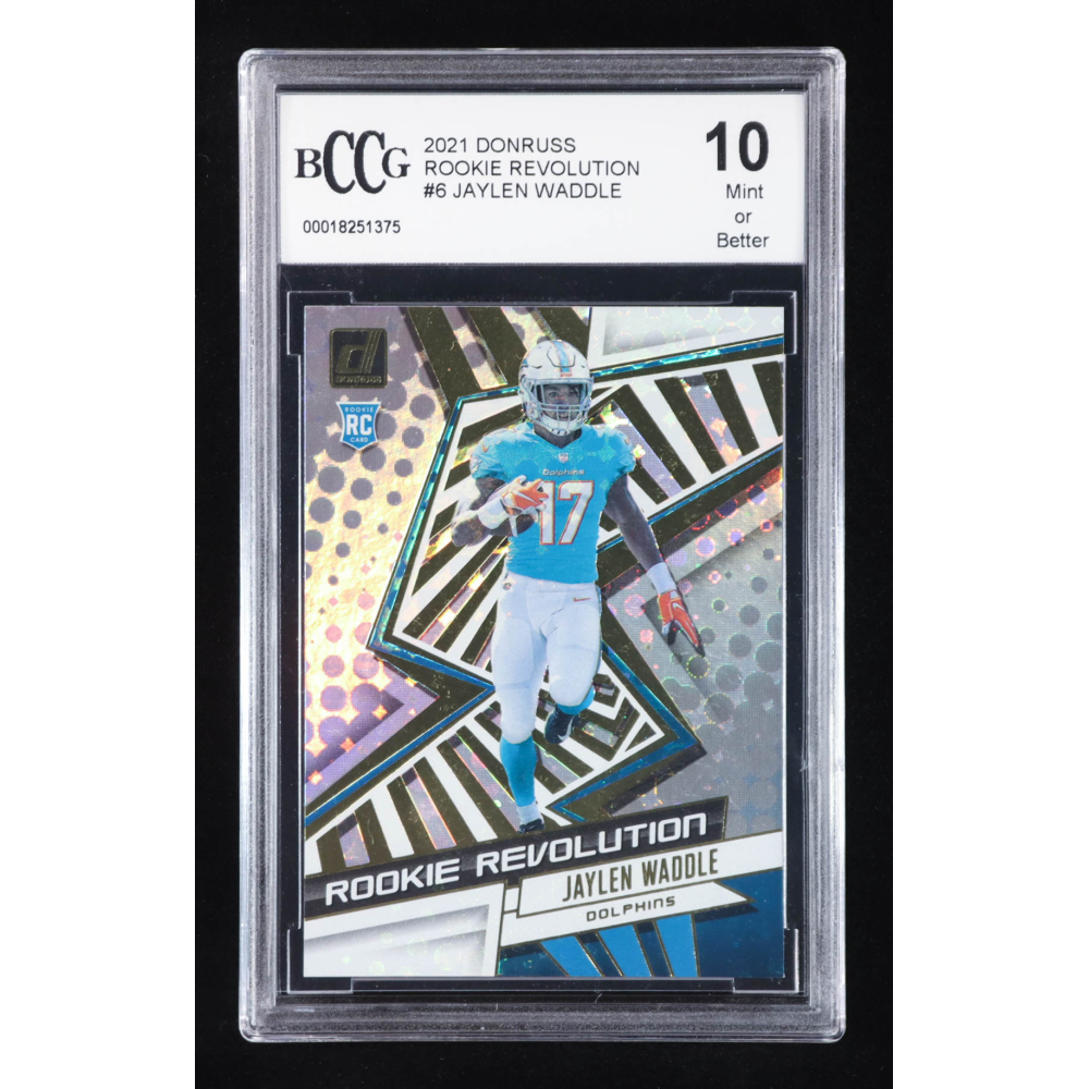 Jaylen Waddle 2021 Donruss Rookie Revolution #6 RC (BCCG 10) at PristineAuction.com