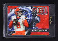 Kyle McCord 2024 Wild Card QB1 On The Clock Red Blue Crystal #OCW-RD-KM #3/4 RC at PristineAuction.com